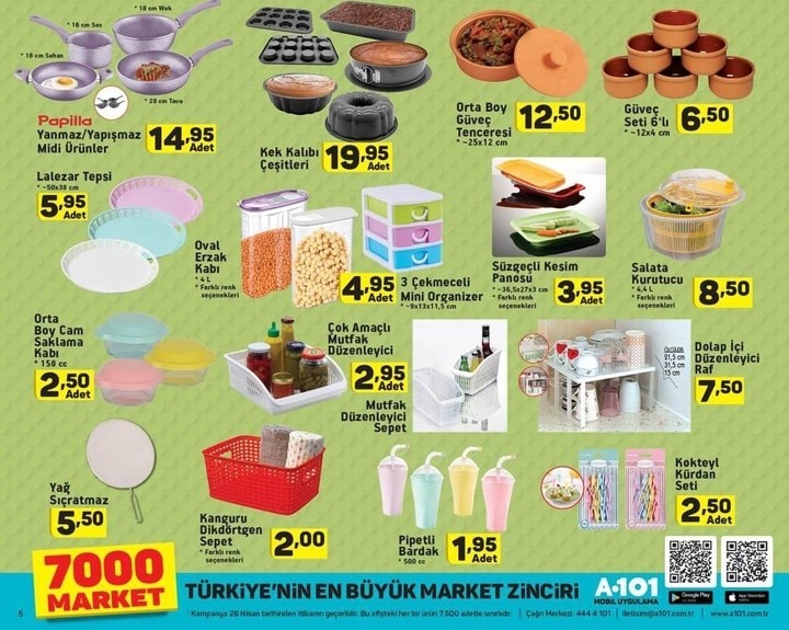 A101 5 Ağustos Aktüel İndirim Kataloğları