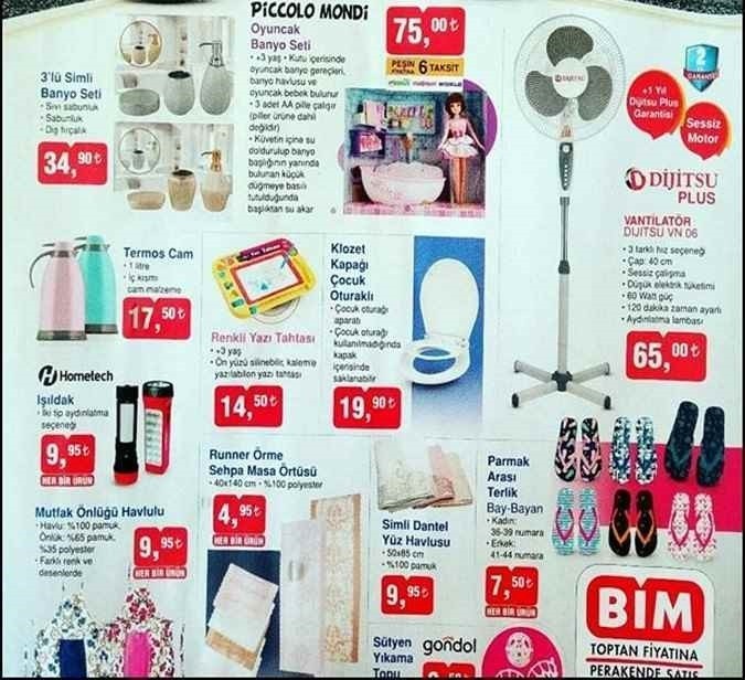 A101, Bim, Şok 3 Ağustos  Market  İndirimleri