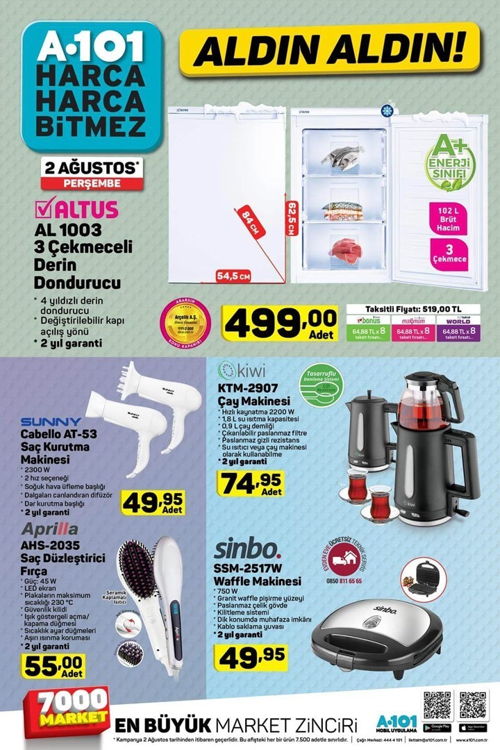 A101   Market Aktüel İndirimleri Kataloğu