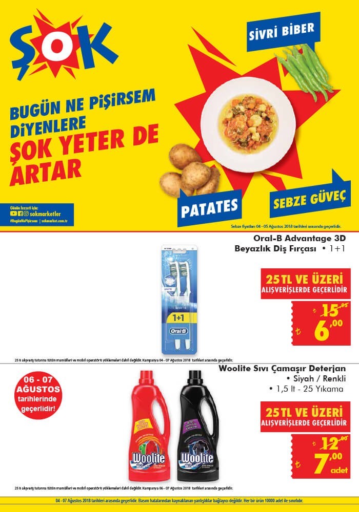 Şok Market 7 Ağustos Aktüel İndirimleri