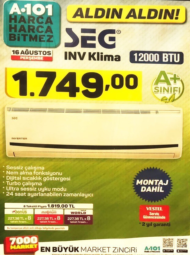 A101 16 AĞUSTOS 2018 AKTÜEL KATALOĞU