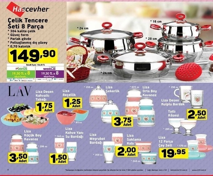 A101 Hafta Sonu İndirimleri