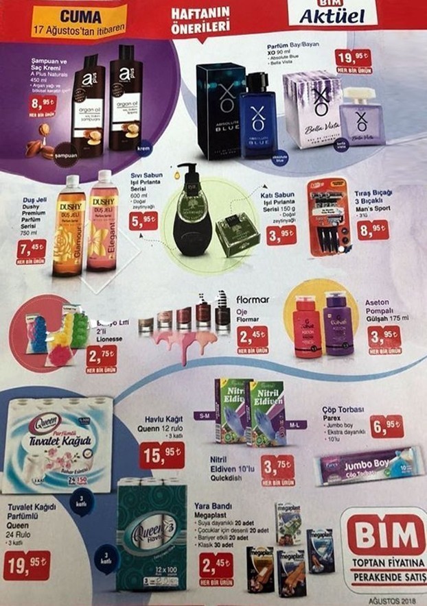 Bim 17 Ağustos 2018 Aktüel İndirimleri