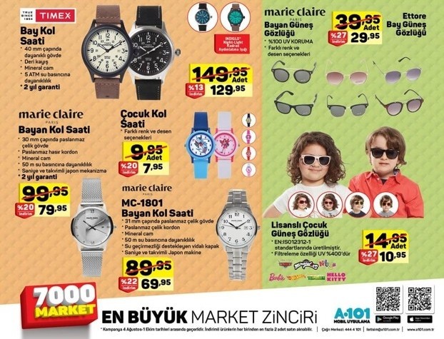 A101 17 Ağustos 2018 Akteül İndirimleri