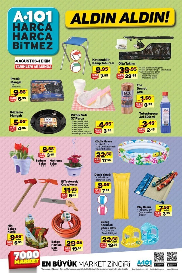 A101 17 Ağustos 2018 Akteül İndirimleri