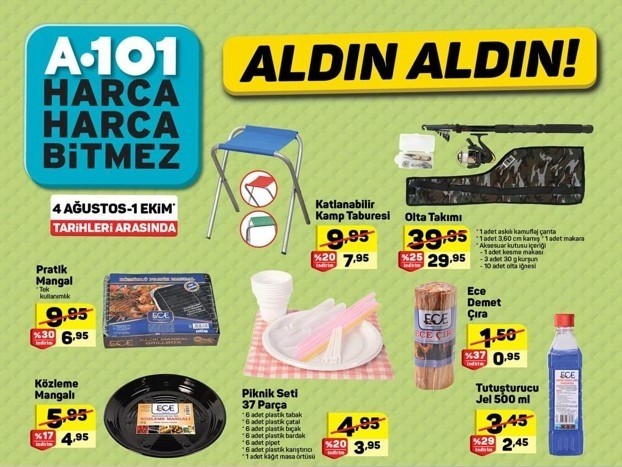 A101 17 Ağustos 2018 Akteül İndirimleri
