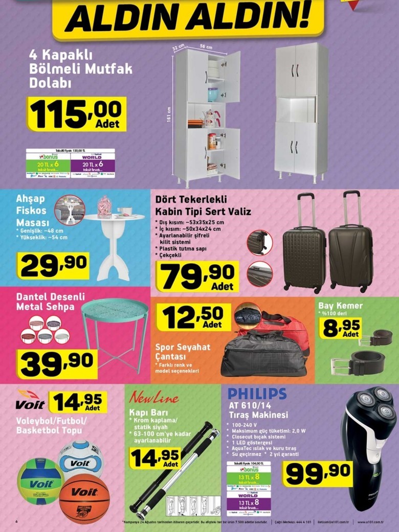 A101 Hafta Sonu İndirimleri