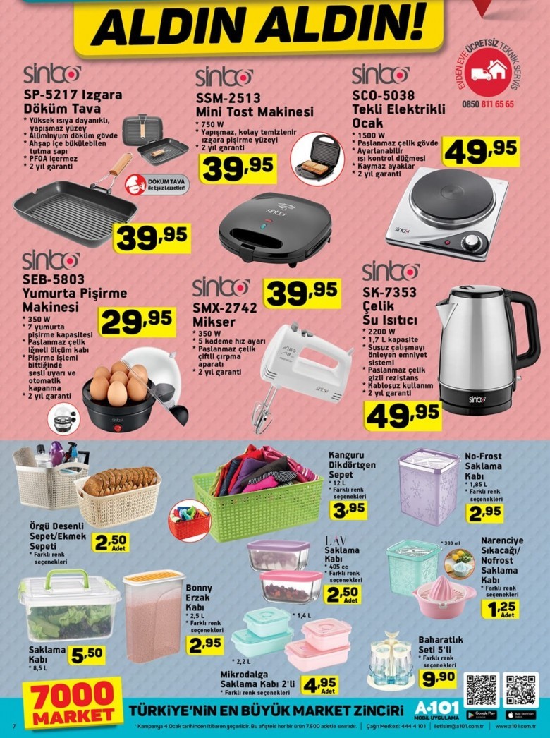 A101 10 Eylül Aktüel Fırsat Ürünleri