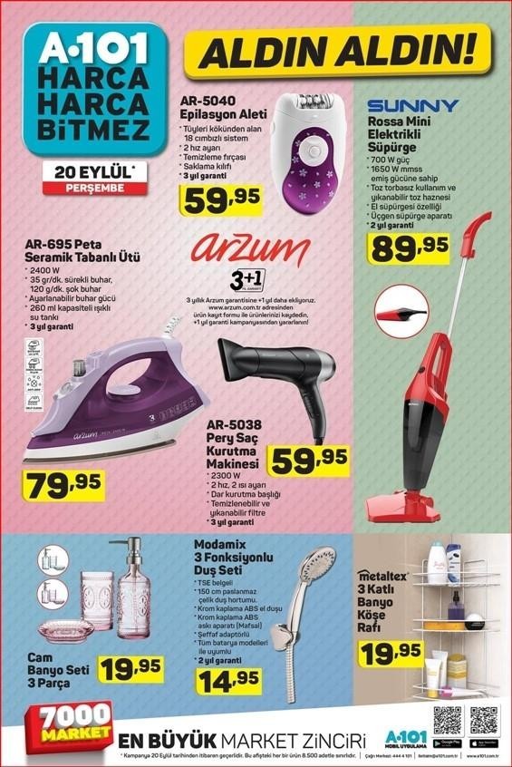 A101 21 Eylül Aktüel İndirimleri