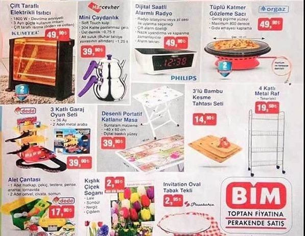 Bim 3 Ekim Aktüel İndirimleri