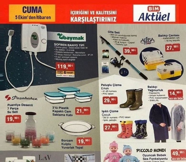 Bim 5 Ekim Aktüel İndirim Kataloğları