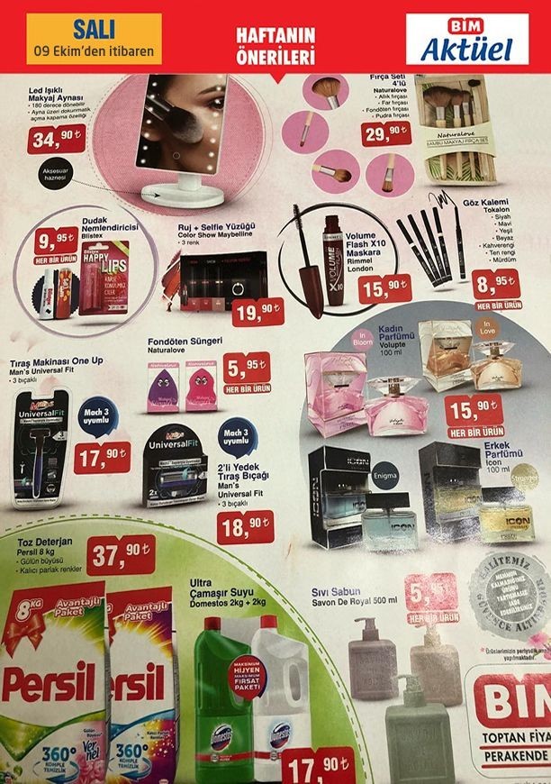 BİM 9 Ekim 2018 Aktüel Kataloğu -