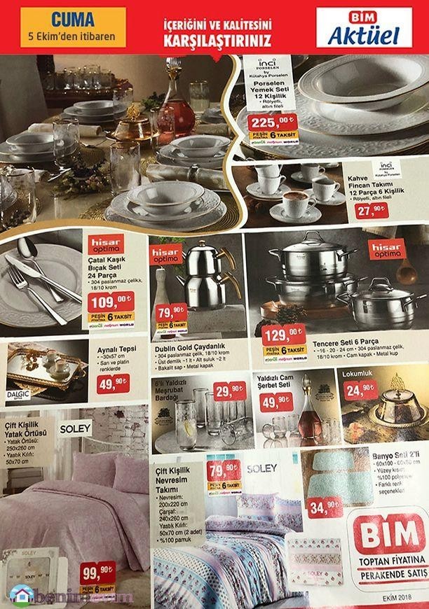 BİM 12 Ekim 2018 Cuma Fırsat Ürünleri Kataloğu