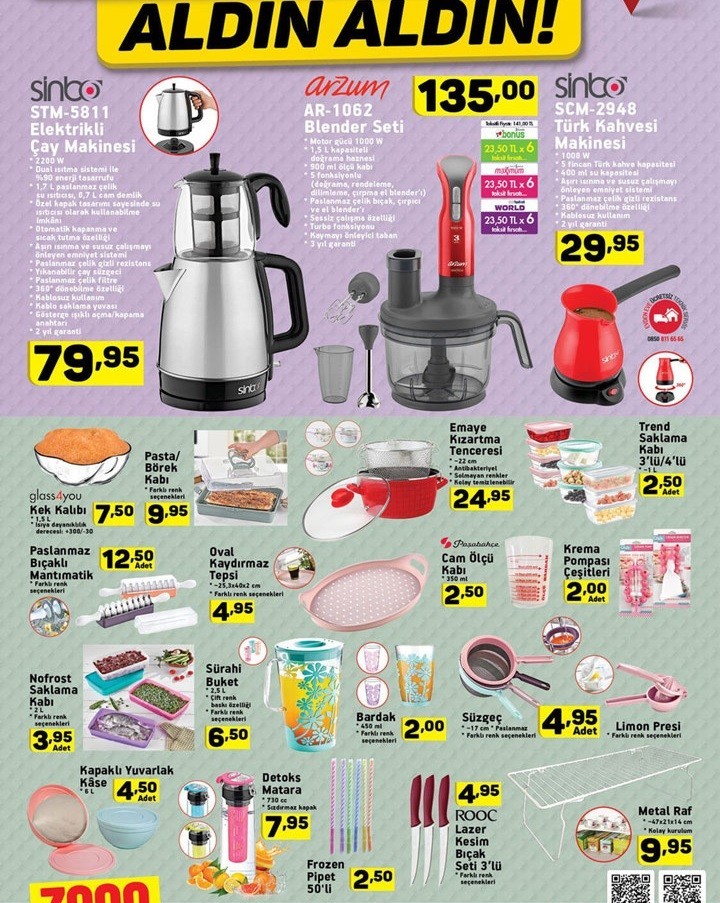 A101 4 Kasım Aktüel İndirimi Kataloğları