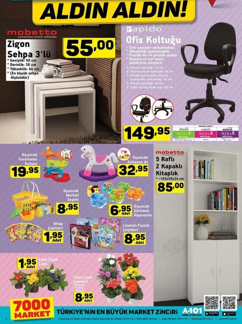 A101 Hafta Sonu  Aktüel İndirimli Ürünler Kataloğu