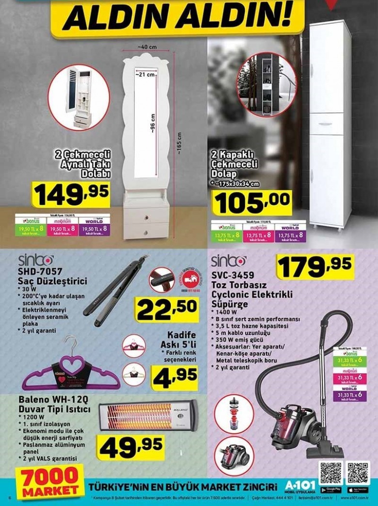 A101 Hafta Sonu  Aktüel İndirimli Ürünler Kataloğu