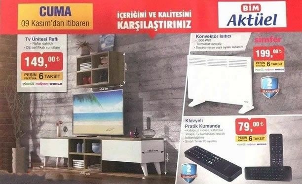 BİM Market 9 - 13 Kasım 2018 Fırsat Ürünleri