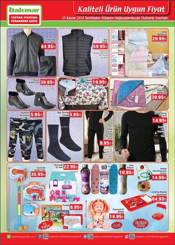 A101 15 Kasım 2018 İndirimli Fırsat Broşürü