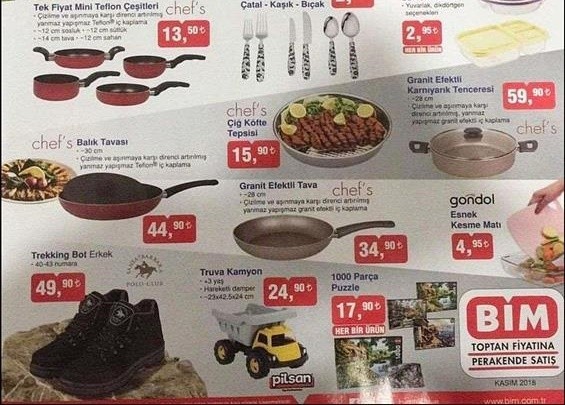 Bim 20 Kasım 2018 Aktüel Ürünler Kataloğu