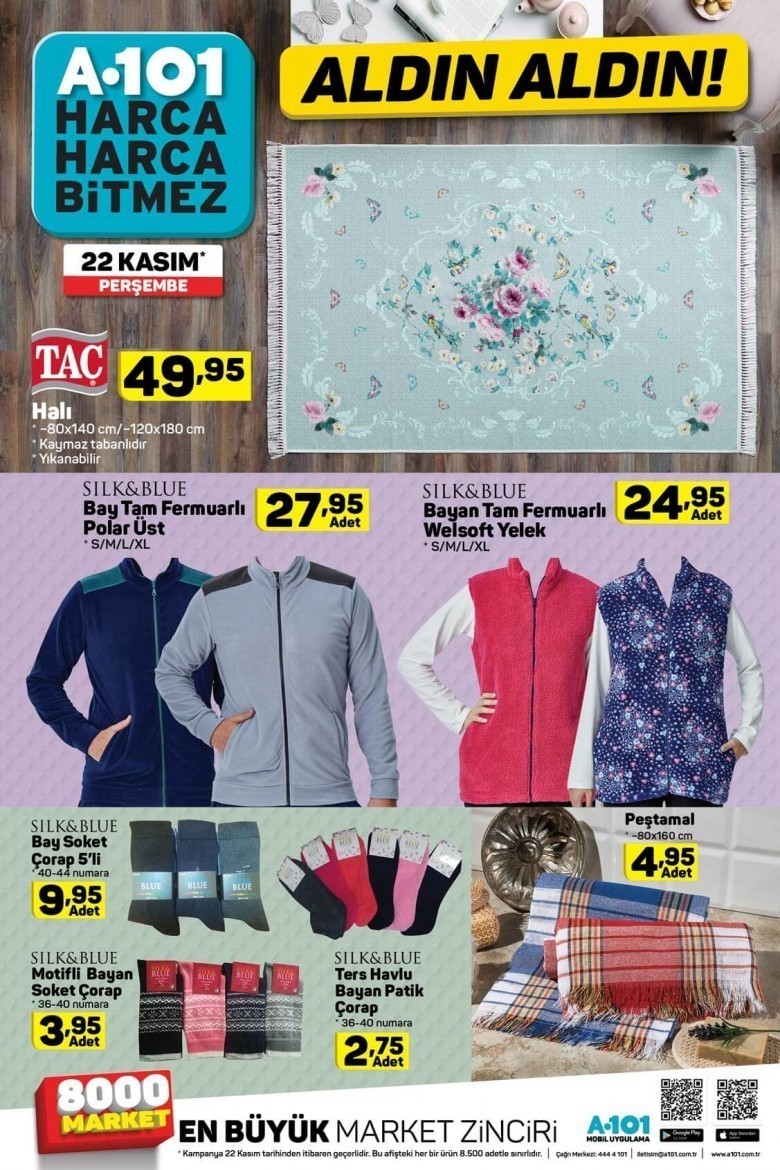A101 Kasım  Ayı İndirimleri 