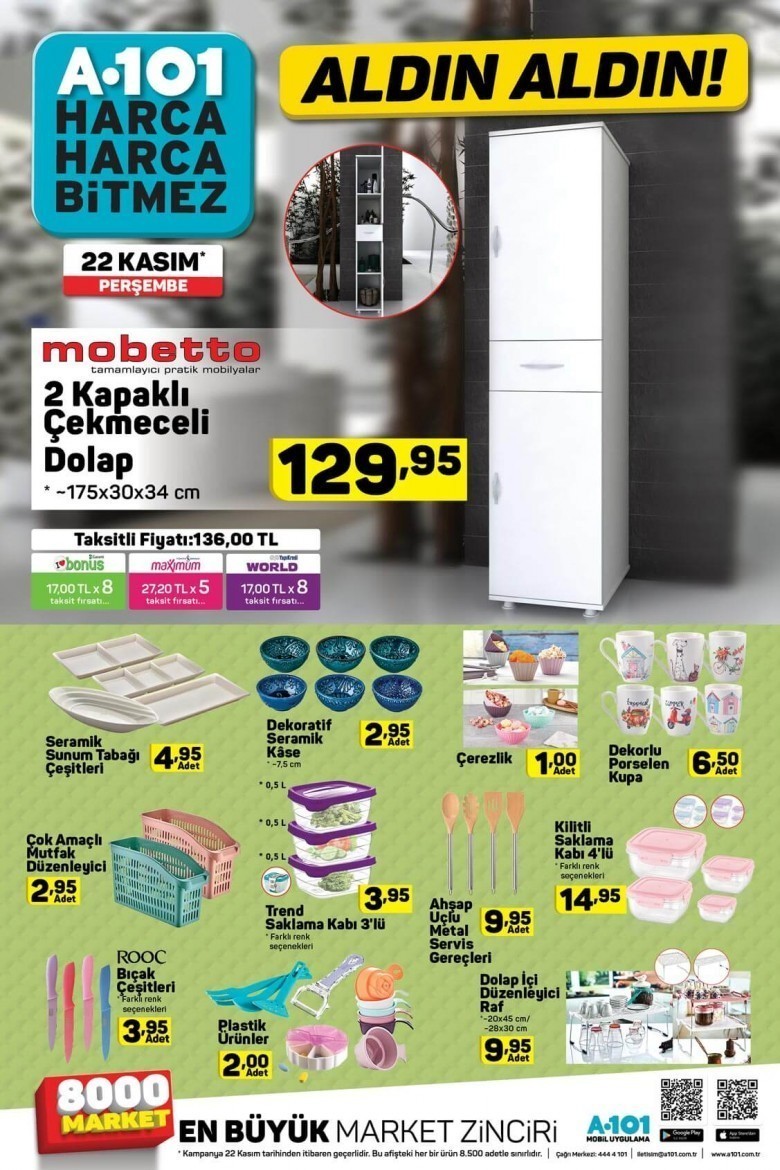 A101 Kasım  Ayı İndirimleri 