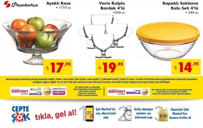 Şok 1 Aralık – 4 Aralık 2018 aktüel ürünler kataloğu yayınlandı