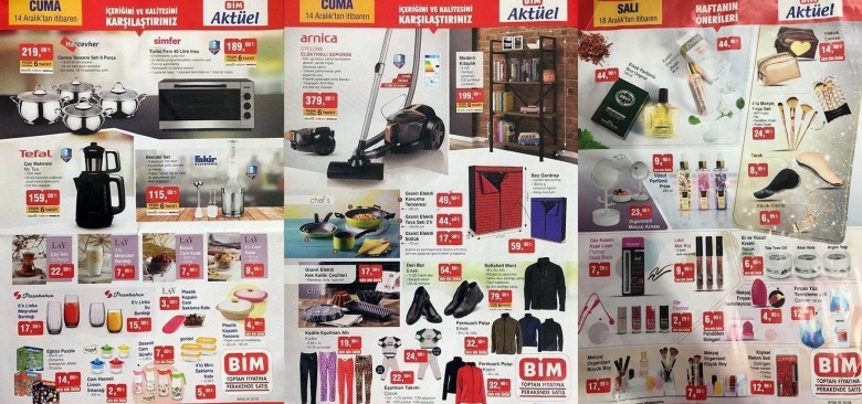 BİM YENİ 14 Aralık 2018 Aktüel Kataloğu