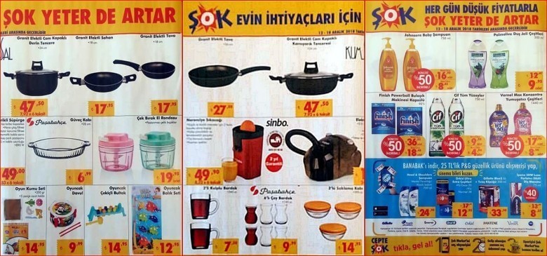 Şok - Hakmar Market 13 -20 Aralık 2018 Akteül İndirimleri Kataloğu