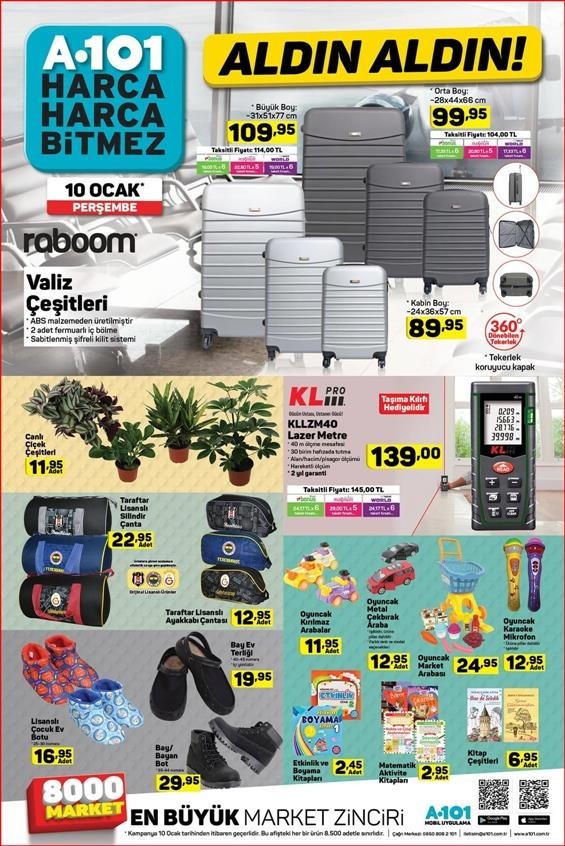 A101 10 Ocak 2019 Aktüel Ürünler Kataloğu (GÜNCEL HD)