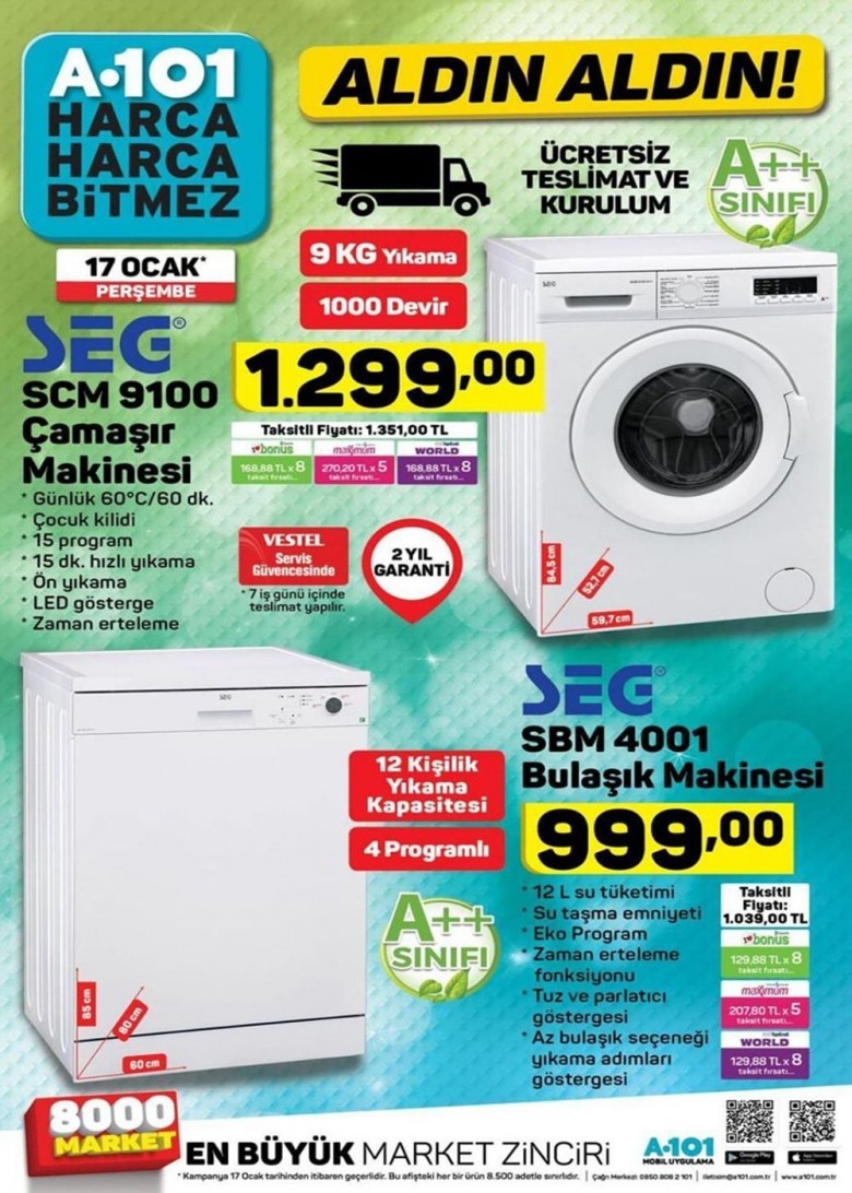 A101 aktüel 18 Ocak 2019 Akteül Ürünler Kataloğu (HD)