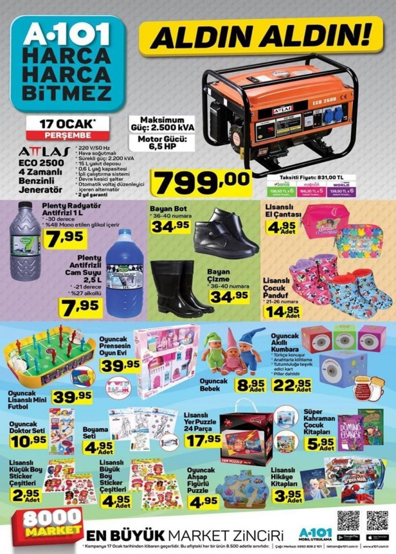 A101 aktüel 18 Ocak 2019 Akteül Ürünler Kataloğu (HD)