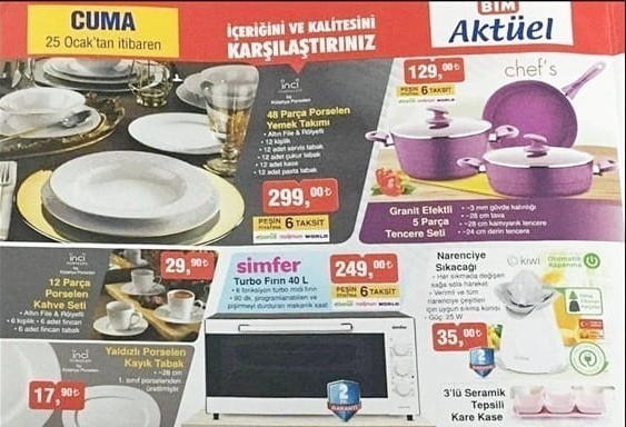 Bim  Hafta Sonu  Aktüel Ürünler Kataloğu