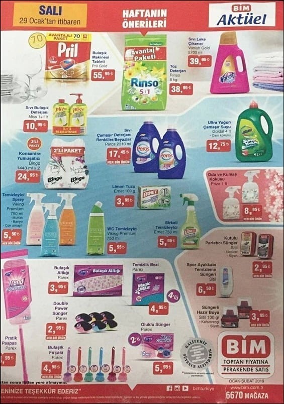 Bim  Hafta Sonu  Aktüel Ürünler Kataloğu