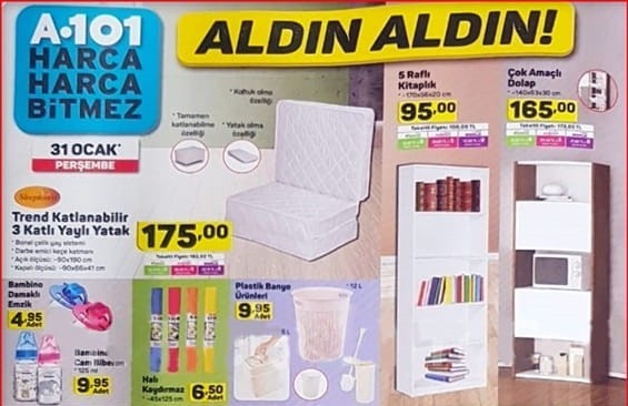 A101 31 Ocak 2019 Aktüel İndirimli Ürünler Kataloğu