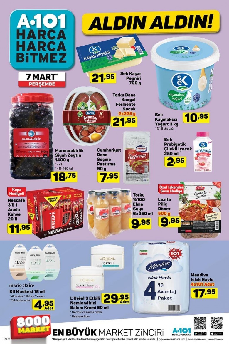 A101 7 Mart 2019 Aktüel Ürünler Kataloğu Güncellendi