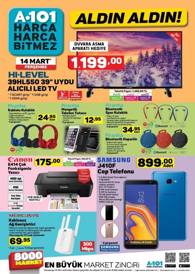 A101 21 Mart Aktüel Ürünler Kataloğu 