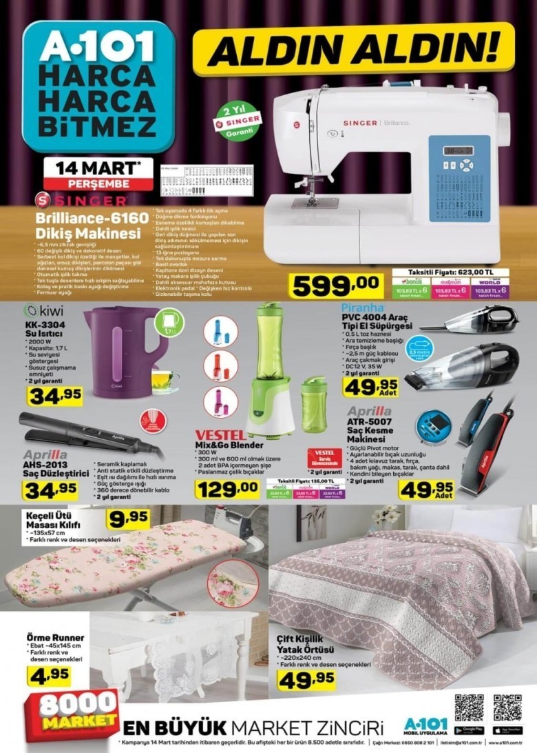 A101 21 Mart Aktüel Ürünler Kataloğu 