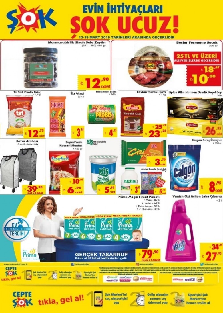 Şok Market 13 Mart 2019 Akteül İndirim Kataloğu