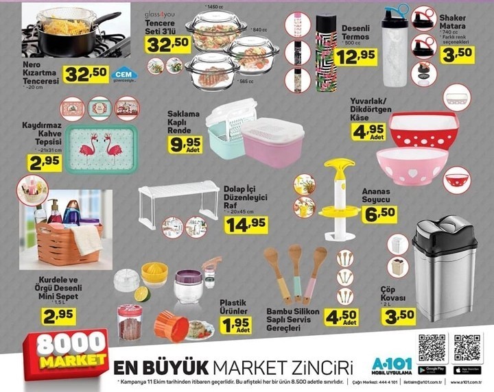 A101 Hafta Sonu Aktüel İndirim Kataloğları