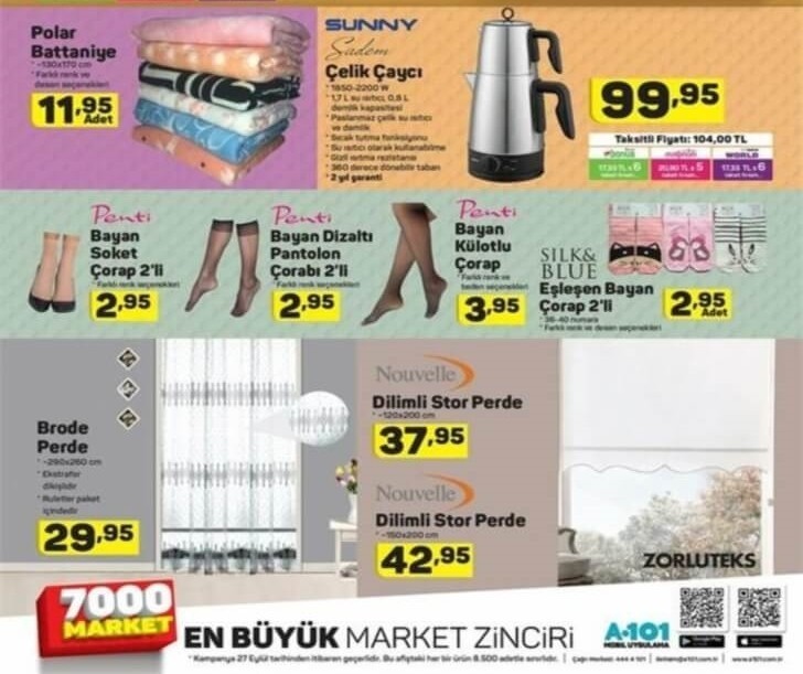 A101 Hafta Sonu Aktüel İndirim Kataloğları