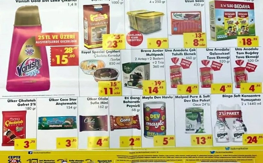 Şok Market 10-16 Nisan  2019 Aktüel İndirimler Kataloğu 