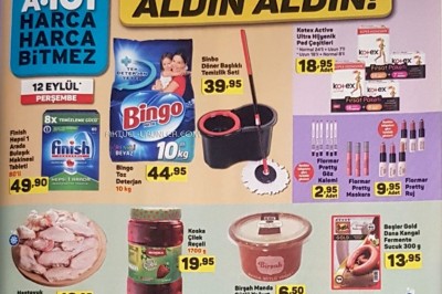 A101 12 Eylül 2019 Aktüel indirimli Ürünler Kataloğu